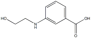 3-[(2-HYDROXYETHYL)AMINO]BENZOIC ACID Struktur