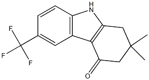 2,2-DIMETHYL-1,2,3,4-TETRAHYDRO-6-TRIFLUOROMETHYL-9H-CARBAZOL-4-ONE Struktur