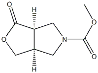 METHYL CIS-1-OXO-TETRAHYDROFURO[3,4-C]PYRROLE-5-CARBOXYLATE Struktur