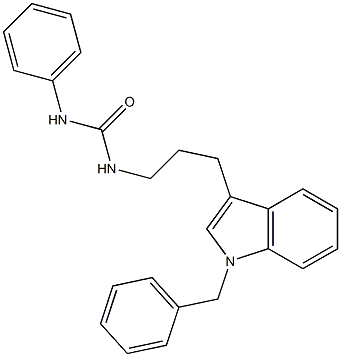 N-[3-(1-BENZYL-1H-INDOL-3-YL)PROPYL]-N'-PHENYLUREA Struktur