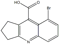 8-BROMO-2,3-DIHYDRO-1H-CYCLOPENTA[B]QUINOLINE-9-CARBOXYLIC ACID Struktur