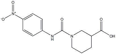 1-([(4-NITROPHENYL)AMINO]CARBONYL)PIPERIDINE-3-CARBOXYLIC ACID Struktur