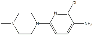 2-CHLORO-6-(4-METHYLPIPERAZIN-1-YL)PYRIDIN-3-AMINE Struktur