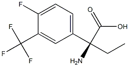 (2S)-2-AMINO-2-[4-FLUORO-3-(TRIFLUOROMETHYL)PHENYL]BUTANOIC ACID Struktur