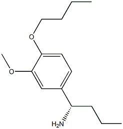 (1S)-1-(4-BUTOXY-3-METHOXYPHENYL)BUTYLAMINE Struktur