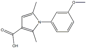 1-(3-METHOXYPHENYL)-2,5-DIMETHYL-1H-PYRROLE-3-CARBOXYLIC ACID Struktur