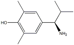 4-((1R)-1-AMINO-2-METHYLPROPYL)-2,6-DIMETHYLPHENOL Struktur