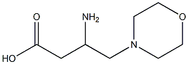 3-AMINO-4-MORPHOLIN-4-YL-BUTYRIC ACID Struktur