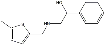 2-(((5-METHYLTHIEN-2-YL)METHYL)AMINO)-1-PHENYLETHANOL Struktur