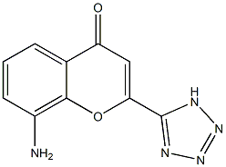 8-AMINO-2-(TETRAZOL-5-YL)-1-BENZOPYRAN-4-ONE Struktur