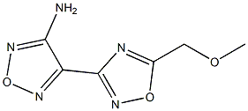 4-[5-(METHOXYMETHYL)-1,2,4-OXADIAZOL-3-YL]-1,2,5-OXADIAZOL-3-AMINE Struktur