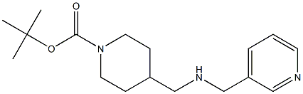 1-BOC-4-([(PYRIDIN-3-YLMETHYL)-AMINO]-METHYL)-PIPERIDINE Struktur