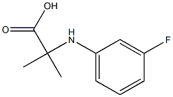 2-(3-FLUORO-PHENYLAMINO)-2-METHYL-PROPIONIC ACID Struktur