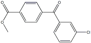 METHYL 4-(3-CHLOROBENZOYL)BENZOATE Struktur