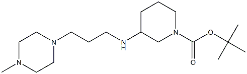 1-BOC-3-[(4-METHYL-PIPERAZIN-1-YLPROPYL)-AMINO]-PIPERIDINE Struktur