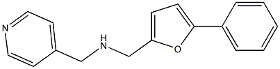 1-(5-PHENYL-2-FURYL)-N-(PYRIDIN-4-YLMETHYL)METHANAMINE Struktur