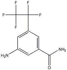 3-AMINO-5-(PENTAFLUOROETHYL)BENZAMIDE Struktur