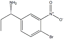 (1S)-1-(4-BROMO-3-NITROPHENYL)PROPYLAMINE Struktur