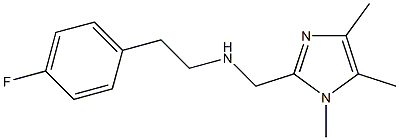 [2-(4-FLUORO-PHENYL)-ETHYL]-(1,4,5-TRIMETHYL-1H-IMIDAZOL-2-YLMETHYL)-AMINE Struktur