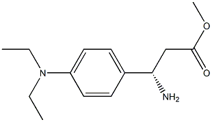 METHYL (3S)-3-AMINO-3-[4-(DIETHYLAMINO)PHENYL]PROPANOATE Struktur