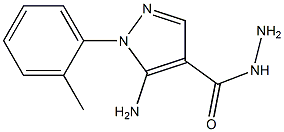 5-AMINO-1-O-TOLYL-1H-PYRAZOLE-4-CARBOHYDRAZIDE Struktur