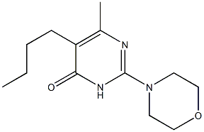 5-BUTYL-6-METHYL-2-MORPHOLIN-4-YLPYRIMIDIN-4(3H)-ONE Struktur