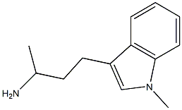 1-METHYL-3-(1-METHYL-1H-INDOL-3-YL)PROPYLAMINE Struktur