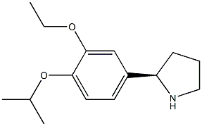 4-((2R)PYRROLIDIN-2-YL)-2-ETHOXY-1-(METHYLETHOXY)BENZENE Struktur