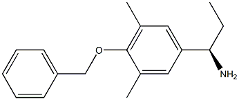 (1R)-1-[3,5-DIMETHYL-4-(PHENYLMETHOXY)PHENYL]PROPYLAMINE Struktur