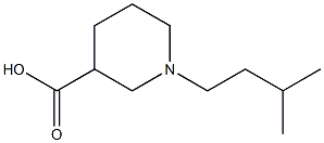 1-(3-METHYLBUTYL)PIPERIDINE-3-CARBOXYLIC ACID Struktur