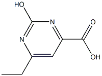 6-ETHYL-2-HYDROXYPYRIMIDINE-4-CARBOXYLIC ACID Struktur