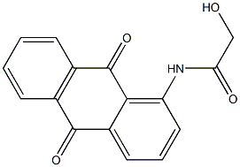 N-(9,10-DIOXO-9,10-DIHYDROANTHRACEN-1-YL)-2-HYDROXYACETAMIDE Struktur