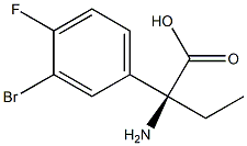 (2S)-2-AMINO-2-(3-BROMO-4-FLUOROPHENYL)BUTANOIC ACID Struktur