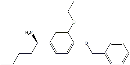 (1R)-1-[3-ETHOXY-4-(PHENYLMETHOXY)PHENYL]PENTYLAMINE Struktur