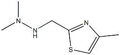 N,N-DIMETHYL-N'-(4-METHYL-THIAZOL-2-YLMETHYL)-HYDRAZINE Struktur