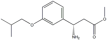 METHYL (3S)-3-AMINO-3-[3-(2-METHYLPROPOXY)PHENYL]PROPANOATE Struktur