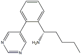 (1S)-1-(2-PYRIMIDIN-5-YLPHENYL)PENTYLAMINE Struktur