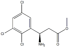 METHYL (3R)-3-AMINO-3-(2,3,5-TRICHLOROPHENYL)PROPANOATE Struktur