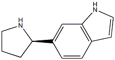 6-((2R)PYRROLIDIN-2-YL)INDOLE Struktur