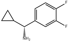 (1R)(3,4-DIFLUOROPHENYL)CYCLOPROPYLMETHYLAMINE Struktur