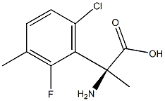 (2S)-2-AMINO-2-(6-CHLORO-2-FLUORO-3-METHYLPHENYL)PROPANOIC ACID Struktur