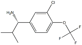 (1S)-1-[3-CHLORO-4-(TRIFLUOROMETHOXY)PHENYL]-2-METHYLPROPYLAMINE Struktur