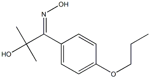 2-HYDROXY-2-METHYL-1-(4-PROPOXY-PHENYL)-PROPAN-1-ONE OXIME Struktur