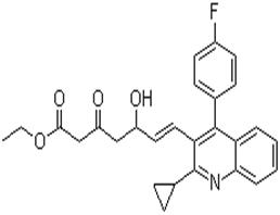 (E)-3,5-二羥基-7-[2-環(huán)丙基-4-(4-氟苯基)-3-喹啉基]庚-6-烯酸乙酯；CAS:148901-69-3