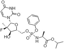 N-[[P(S),2'R]-2'-脫氧-2'-氟-2'-甲基-P-苯基-5'-尿苷?；鵠-L-丙氨酸異丙酯