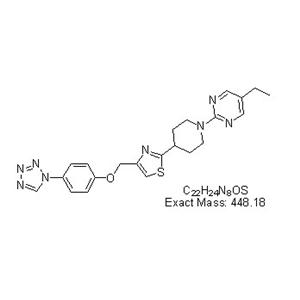 2-(4-(4-((4-(1H-tetrazol-1-yl)phenoxy)methyl)thiazol-2-yl)piperidin-1-yl)-5-ethylpyrimidine