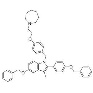 醋酸巴多昔芬中間體-1;5-芐氧基-2-(4-芐氧基-苯基)-3-甲基-1-[4-(2-氮雜環(huán)庚烷-1-基-乙氧基)-芐基]-1H-吲哚