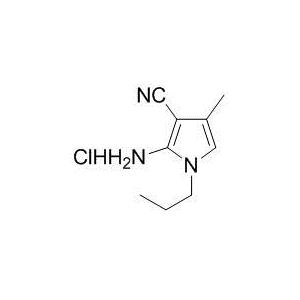 2-氨基-4-甲基-1-丙基-1H-吡咯-3-甲腈（優(yōu)克那非中間體,鹽酸鹽）