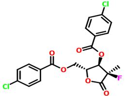 ((2R,3r,4r)-3-((4-氯苯甲?；?氧基)-4-氟-4-甲基-5-氧代四氫呋喃-2-基)甲基4-氯苯甲酸