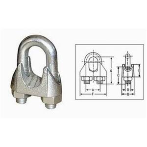 BS 462 Hot Dipped Galv Malleable Wire Rope Clips